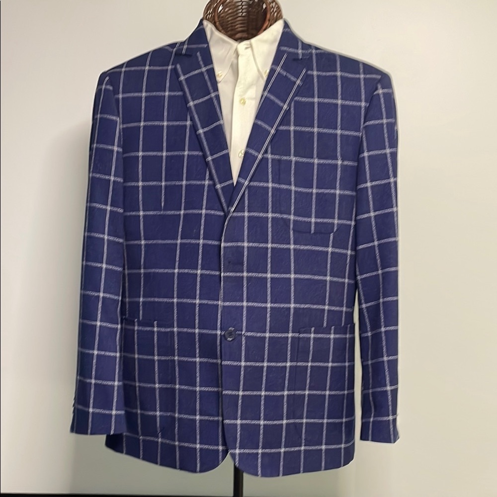 English Laundry Blue and White Sport Coat